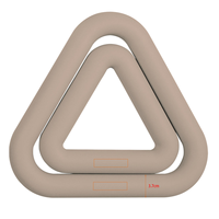 CZFIT Nouvelle version améliorée : Anneau de fitness en silicone pour la maison, pour femmes, pour Pilates et Yoga, avec poids de 7 lb et 10 lb, et haltères triangulaires colorés