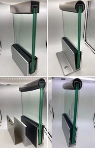 <span class=keywords><strong>Balustrade</strong></span> en <span class=keywords><strong>verre</strong></span> sans cadre avec profil en U en aluminium moderne et éclairage LED pour <span class=keywords><strong>terrasse</strong></span>, porche, main courante, garde-corps, marque UNIK - Product Image 4