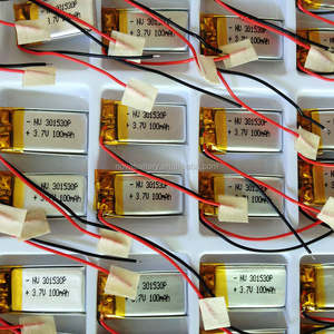 사용자 정의 고품질 충전식 <span class=keywords><strong>lipo</strong></span> 배터리 301530 <span class=keywords><strong>3.7V</strong></span> 100mah 폴리머 리튬 배터리 - Product Image 5