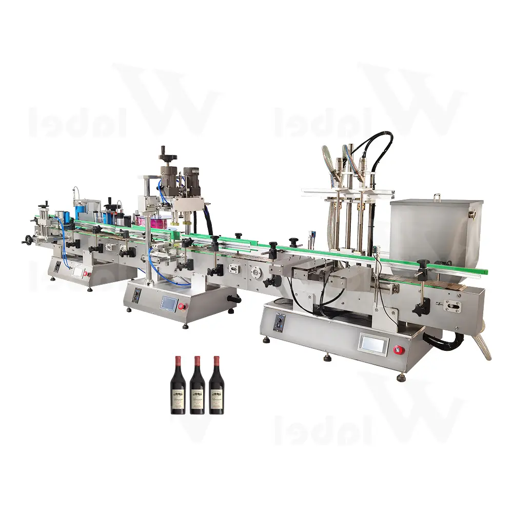Gochujang round bottle desktop filling capping and labeling machine production line