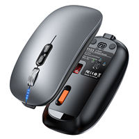 Souris sans fil ergonomique rétroéclairée par LED, souris optique rechargeable RGB, récepteur de souris sans fil, souris étanche pour ordinateur portable, souris sans fil USB