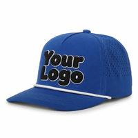 Casquette de golf personnalisée avec logo, casquette trucker découpée au laser, casquette respirante à 5 panneaux, casquette de performance réglable avec fermeture snapback pour hommes et femmes