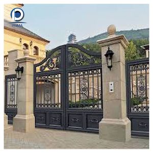 <span class=keywords><strong>Portail</strong></span> <span class=keywords><strong>en</strong></span> <span class=keywords><strong>fer</strong></span> forgé géométrique Art Déco avec verre biseauté - Design <span class=keywords><strong>moderne</strong></span> durable et élégant - Product Image 1