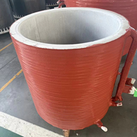 Bobina de Inducción de Cobre Refrigerada por Agua, Bobina de Horno de Inducción de Frecuencia Media para Fundición de Metales, Acero, Hierro y Cobre