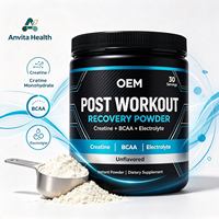 Créatine monohydrate instantanée, BCAA, électrolytes en poudre, supplément d'hydratation après l'entraînement, OEM ODM, étiquette personnalisée, adulte, halal