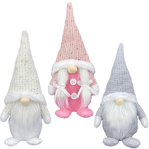 Usine de haute qualité fait à la main suédoise Tomte <span class=keywords><strong>scandinave</strong></span> père noël <span class=keywords><strong>elfe</strong></span> ornements sans visage Rudolph poupée gnome de noël pour la maison - Product Image 4