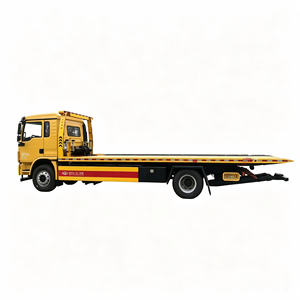 Sinotruk Howo <span class=keywords><strong>G5X</strong></span> 4*<span class=keywords><strong>2</strong></span> 10 Tonnen Flachbett-Abschleppwagen Ein-Zu-Zwei-Bergungsfahrzeug für Autobahn-Unfallrettung - Product Image 3
