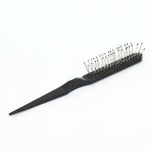 Cepillo de peluquería con mango de plástico para pelucas, peines de aguja de acero para desenredar y dar volumen, peines para peinar y cortar el cabello - Product Image 5