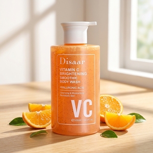 Gel Douche Éclaircissant Disaar à la Vitamine C et à l'Acide Hyaluronique, Revitalisant, Rafraîchissant et Apaisant, Vente en Gros - Product Image 1