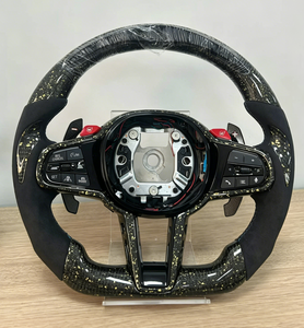 Volant de voiture en fibre de carbone forgée pour <span class=keywords><strong>BMW</strong></span> Série I3 I4 X3 X4 X5 X6 X7 <span class=keywords><strong>XM</strong></span> M2 M3 M4 M5 M8 M240i G20 G80 G82 G42 G29 F90 - Product Image 2