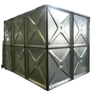 Unique 10000 liter factory molded hot dipped pressed galvanized steel water storage tanks