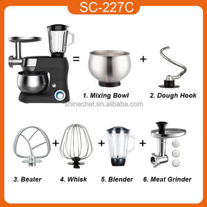 Robot da Cucina Elettrico SOHEF 3 in 1, Impastatrice Planetaria 5L 7L 1300W per Cucina Domestica, Mixer per Impasti - Product Image 2