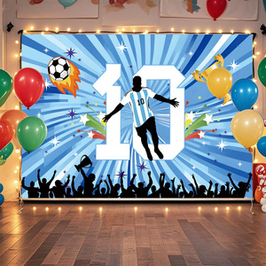 Platos Desechables Azules NO.10 para Decoración <span class=keywords><strong>de</strong></span> Fiestas <span class=keywords><strong>de</strong></span> Fútbol, Artículos para Fiestas <span class=keywords><strong>de</strong></span> la Copa <span class=keywords><strong>Mundial</strong></span> 2026 - Product Image 3