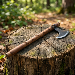Hacha Vikinga Personalizada con Grabado, Hoja Táctica de Acero de Alto Carbono de 5 Pulgadas, Mango de Madera de Palisandro, Forjada a Mano, DIY, 3 Años de Garantía - Product Image 3