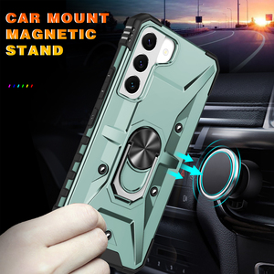 Funda magnética 3 en 1 de metal para PC con anillo para Samsung Galaxy S22 <span class=keywords><strong>S21</strong></span> S20 <span class=keywords><strong>FE</strong></span>, carcasa sólida a prueba de golpes para teléfono. - Product Image 3