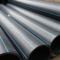 Tuyau de drainage HDPE de grand diamètre 110 mm-1000 mm, tuyau en polyéthylène PE100 SDR11 SDR17 pour les systèmes de drainage des eaux souterraines