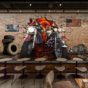 <span class=keywords><strong>Papier</strong></span> <span class=keywords><strong>peint</strong></span> <span class=keywords><strong>3d</strong></span> Style européen Retro Car Mural Bar Coffee Shop Restaurant Fond d'écran Décoration murale <span class=keywords><strong>Papier</strong></span> <span class=keywords><strong>peint</strong></span> - Product Image 2