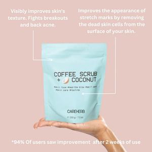 Exfoliante Corporal y Facial Personalizado, Orgánico y Natural, Contra la Celulitis, Estrías, Cicatrices y Acné, Exfoliante de Café con Coco - Product Image 4