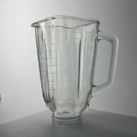Blender Oster en verre 1,25 L, dessus carré, Vasos De Licuadora Oster Vidrio Redondo A06, pot en verre pour blender Oster