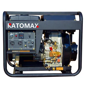 KATOMAX generator diesel portabel, generator industri portabel tipe bingkai terbuka 5kva