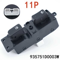 Interruptor Maestro de Elevalunas Eléctrico para KIA Rondo Carens 2007-2012 con Función Auto Up/Down para Conductor 935701D101 Panel de Control Puerta Delantera Izquierda