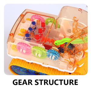 Kyk รถบรรทุกไฟฟ้าโปร่งใสพร้อมไฟ LED กระพริบ3D ของเล่นเพลงสากลสำหรับทุกวัย5-13ทุกเพศ - Product Image 3