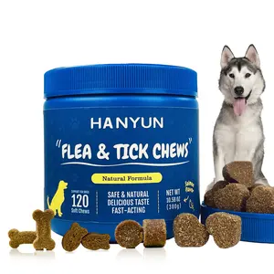 Prévention des puces et des tiques Soft Chews pour chiens comprimés à croquer-traitement pour chiens-un complément nutritionnel pour la santé de la peau