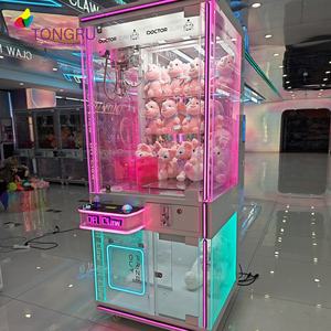 שקוף ורוד מיני עגור מכונת צעצוע צעצוע מקורה בשקוף גאות בית מכונת בובה למכירה - Product Image 1