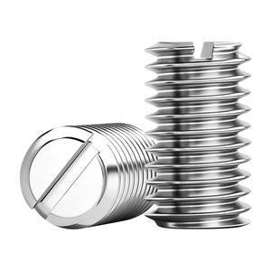 SUS304 Stainless Steel Slotted Flat Point Set Screw M1.2-M10 Multiple Sizes Precision Integral Forming Rust Proof Wear Resistant - Product Image 1