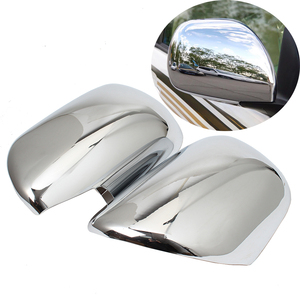 Tapas de cubierta de espejo lateral cromado, carcasa para <span class=keywords><strong>Toyota</strong></span> Land Cruiser <span class=keywords><strong>Prado</strong></span> 120 2003-2009, accesorios interiores de espejo lateral de puerta - Product Image 1