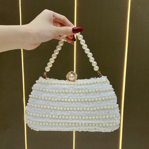 fashion Rhinestones Pearl <b>Wedding</b> <b>Clutch</b> Evening Basg Chain Messenger Bag luxury Designer women's tote bag handbag for women - Product Image 1