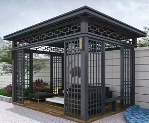 Pavillons de style chinois en aluminium de haute qualité, toits en tuiles de style Grande Muraille, poutres de forme spéciale <span class=keywords><strong>pour</strong></span> l'environnement bioclimatique - Product Image 1
