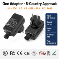 Adaptateur d'alimentation étanche IP44 12V 1A pour éclairage LED extérieur Fabricant OEM CE RoHS