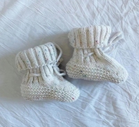 Personnalisé 100% coton biologique hiver mignon bébé bottes et chaussettes chaudes chaussures tricot literie pour enfants