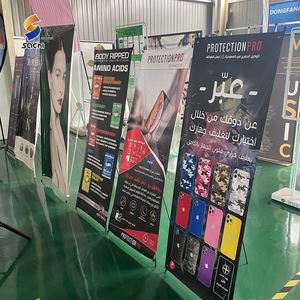 Venta al por mayor de pancartas X baratas personalizadas con logotipo y soporte 60X160 Cm 80X180 Cm Banners de pie Estantes de exhibición <span class=keywords><strong>para</strong></span> interiores - Product Image 6