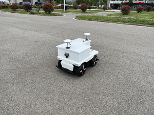 Robot Agv móvil 4Wd autónomo estable de nuevo diseño, Base redonda, restaurante, almacén, rueda de entrega, plataforma de chasis, UGV-8 - Product Image 2