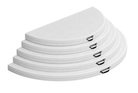 Table ronde pliante en plastique de haute qualité pour 10 personnes, 150 cm (5 pieds), idéale pour la location, les banquets, les fêtes et les mariages
