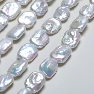 Collier en perles d'eau douce naturelles en gros, bloc de perles baroques de 11-12 mm, perles dispersées, fabrication artisanale, matériel de bricolage - Product Image 2