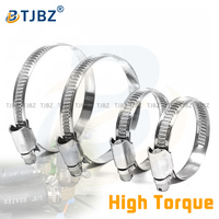 Collier de serrage métrique réglable en acier inoxydable de type allemand pour turbocompresseur, 35-51 mm, usage industriel, fourni par l'usine de Tianjin
