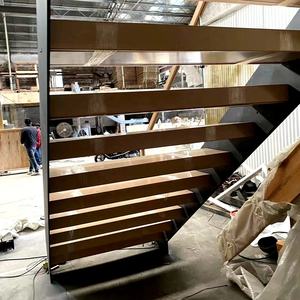 <span class=keywords><strong>VIKO</strong></span> Escalier droit en bois massif de 2024 Offres Spéciales Escalier à poutre double plaque Design - Product Image 4