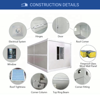 Conteneur Modulaire Pliable Portable de Haute Qualité, Imperméable et Multifonctionnel, Prêt à l'emploi pour Bureau, Bâtiment ou Entrepôt