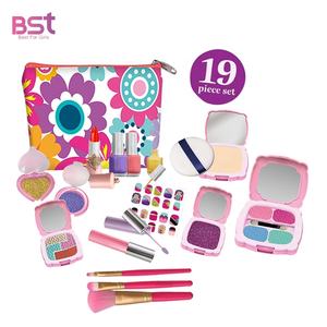 Faire semblant de jouer filles EVA cosmétique jouets <span class=keywords><strong>jeu</strong></span> enfants pas réel <span class=keywords><strong>maquillage</strong></span> ensemble habiller beauté enfants bébé <span class=keywords><strong>maquillage</strong></span> avec 19 pièces - Product Image 2