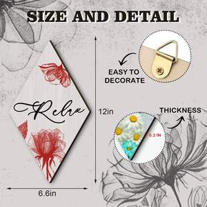 Prezzo a buon mercato decorazione da <span class=keywords><strong>cucina</strong></span> in legno appeso stampe segno con Design personalizzato materiale di legno durevole decorazione della parete per la casa ristorante - Product Image 2