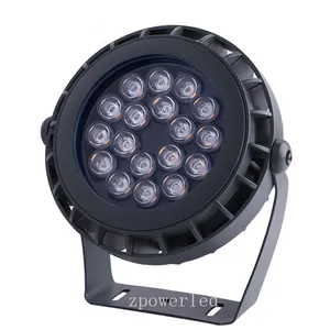 Foco reflector led para exteriores, dmx rgb, resistente al agua, con modo de color personalizado, 18w, ip65