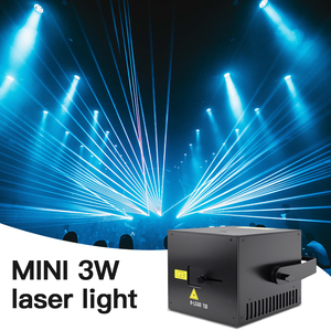 Mini <span class=keywords><strong>3</strong></span> Wát Laser Chiếu đầy đủ màu sắc 3D hoạt hình Laser ứng dụng điện thoại điều khiển không dây cho tiệc cưới DJ hộp đêm ánh sáng sân khấu - Product Image 3