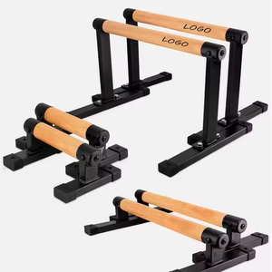 Barre parallele invertite <span class=keywords><strong>in</strong></span> <span class=keywords><strong>legno</strong></span> di quercia di alta qualità per <span class=keywords><strong>trazioni</strong></span>, per uso domestico, esercizio fisico e fitness - Product Image 2