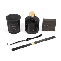 Diffuseur d'arôme et de parfum de luxe, bouteille en verre de 100ml et 120g, ensemble de senteurs, désodorisant, ensemble d'emballage cadeau, 6 pièces