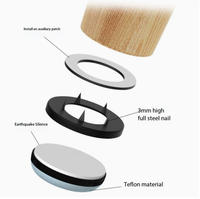 Tapis coulissants en PTFE pour tables et chaises, protège-planchers en bois dur résistants à l'usure, patins antidérapants robustes pour meubles
