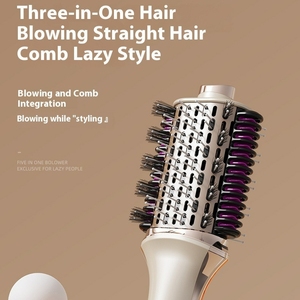 <span class=keywords><strong>Brosse</strong></span> à peigner professionnelle chaude 3 en 1 en une étape qui souffle sèche-cheveux à <span class=keywords><strong>air</strong></span> chaud et <span class=keywords><strong>Styler</strong></span> peigne chauffant à <span class=keywords><strong>air</strong></span> chaud électrique - Product Image 2