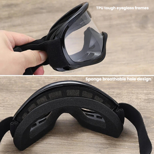 多功能儿童防刮镜片安全护目镜，带可调节带子，适合滑雪、骑行、海滩活动 - Product Image 2